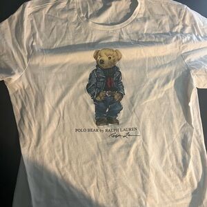 Polo Ralph Lauren Polo Bear T-Shirt White Men’s XL Slim Fit single stitch